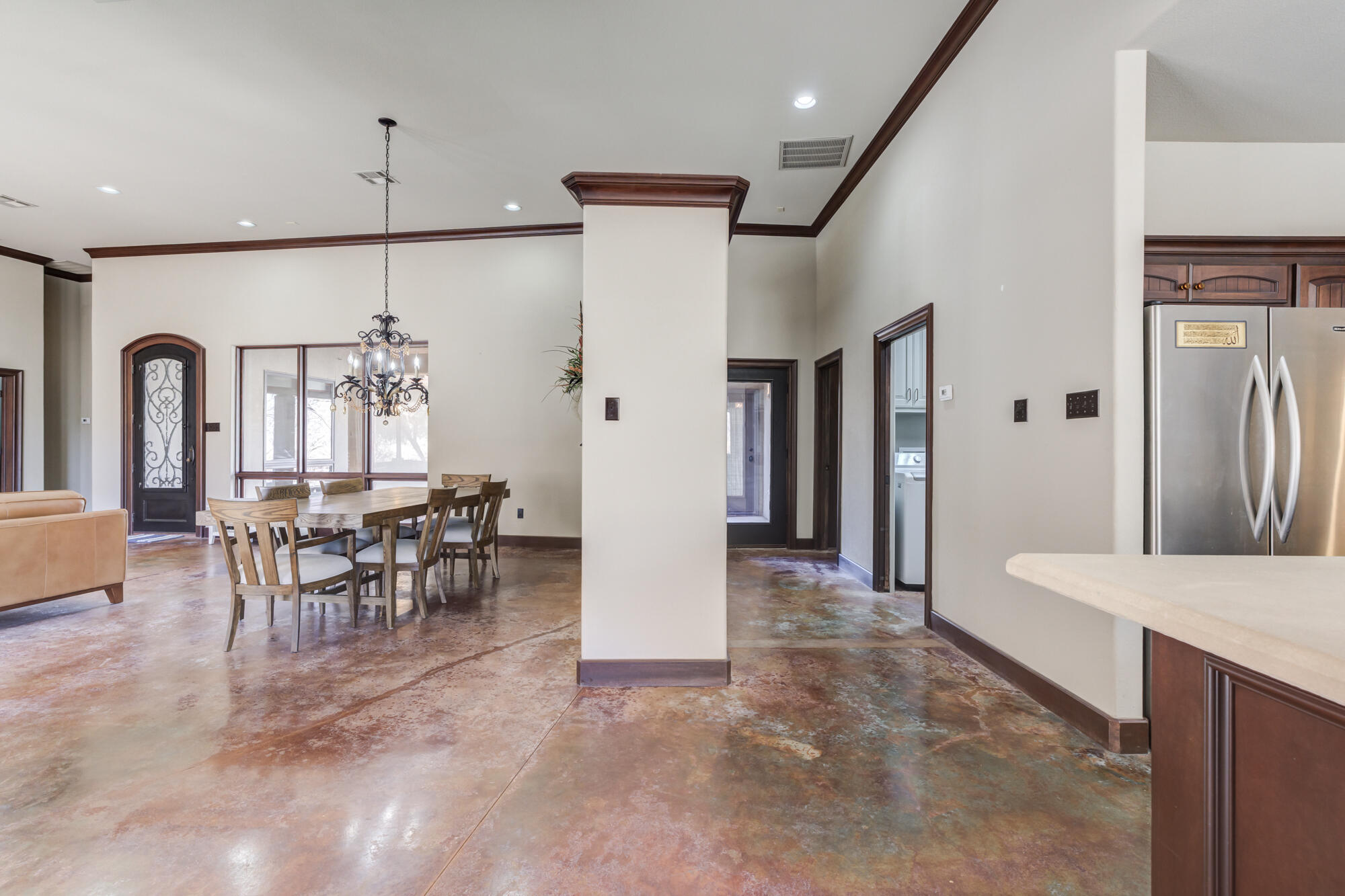 41 South Lake Shore Drive Ransom Canyon, TX 79366 - Photo 27 of 56 a view of a a dining room with furniture window and wooden floor
