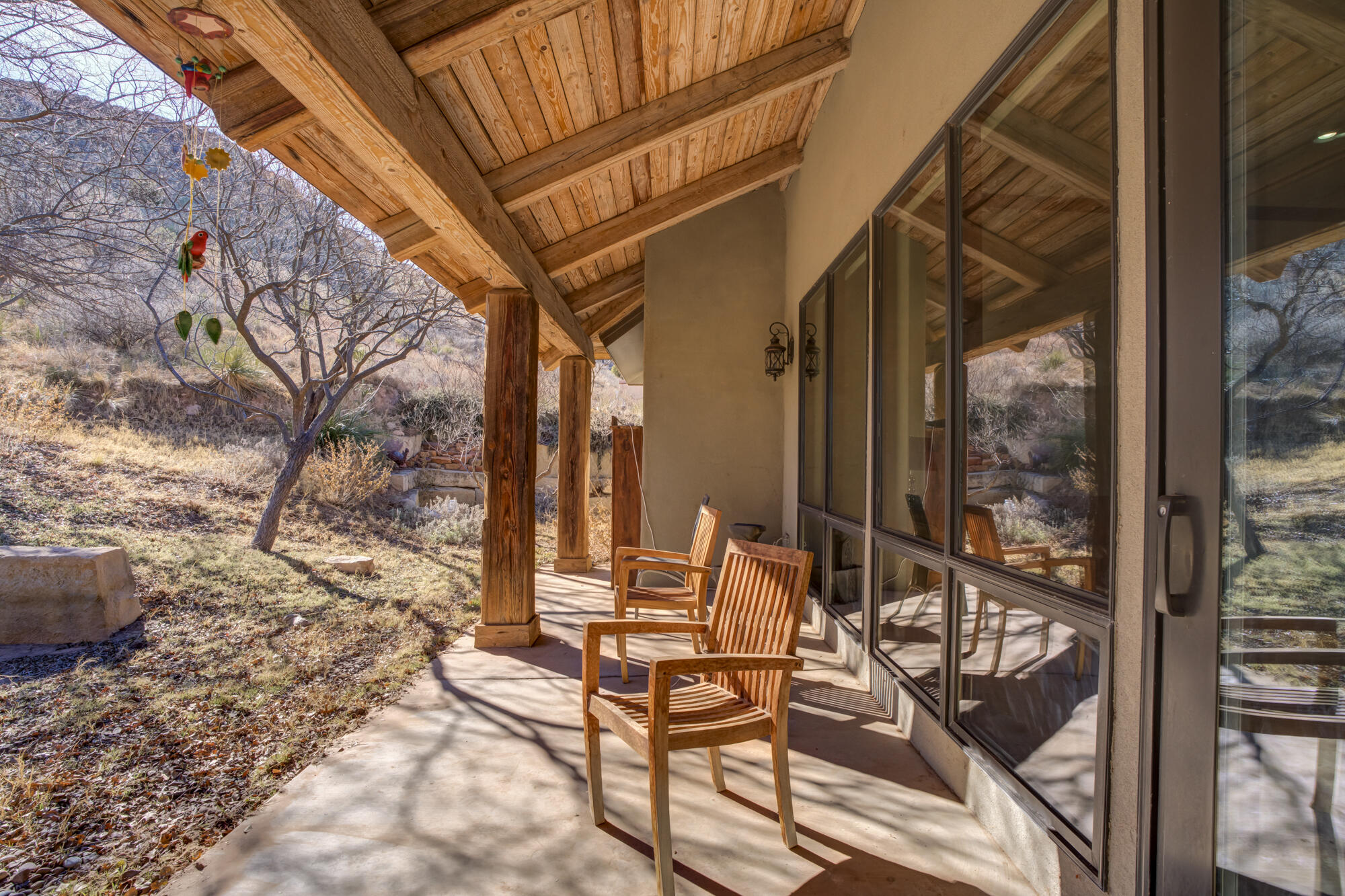 41 South Lake Shore Drive Ransom Canyon, TX 79366 - Photo 49 of 56 a view of chairs and tables in the balcony