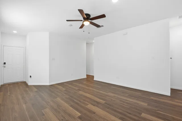 a view of wooden floor in a room