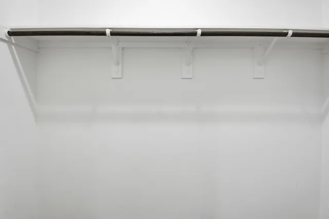 a close view of closet