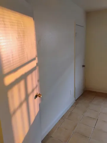 a view of a closet area