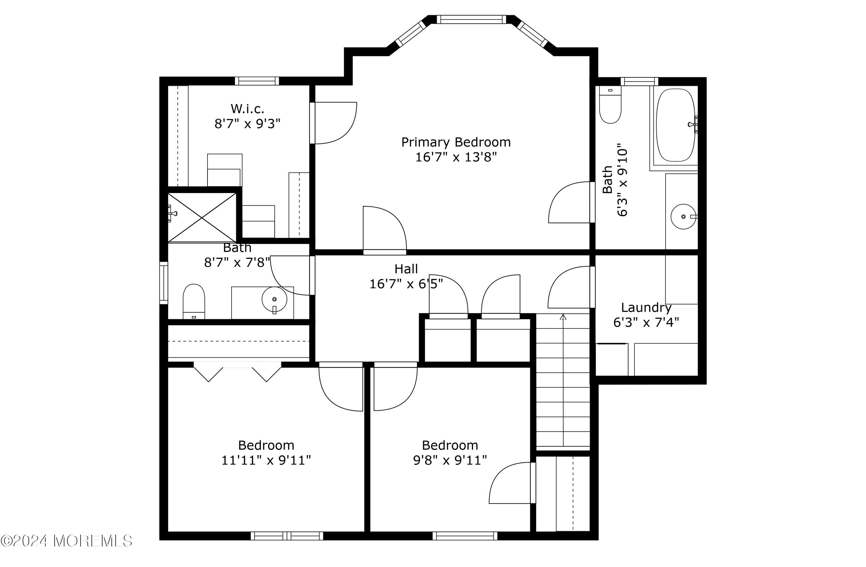 163 Bennett Road Freehold, NJ 07728 - Photo 11 of 53 Second Level Floorplan - 163 Bennett Rd