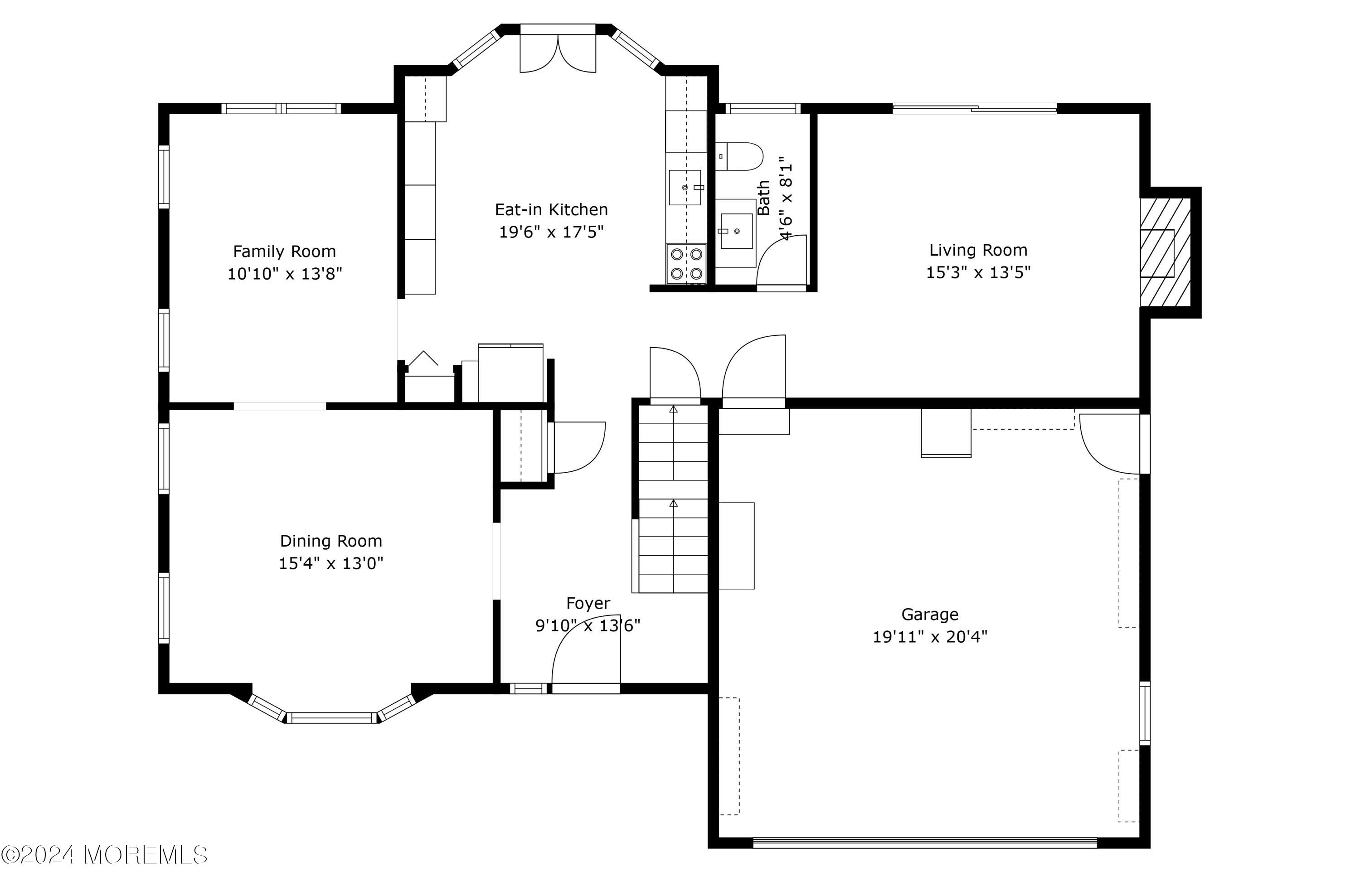 163 Bennett Road Freehold, NJ 07728 - Photo 10 of 53 Main Level Floorplan - 163 Bennett Rd