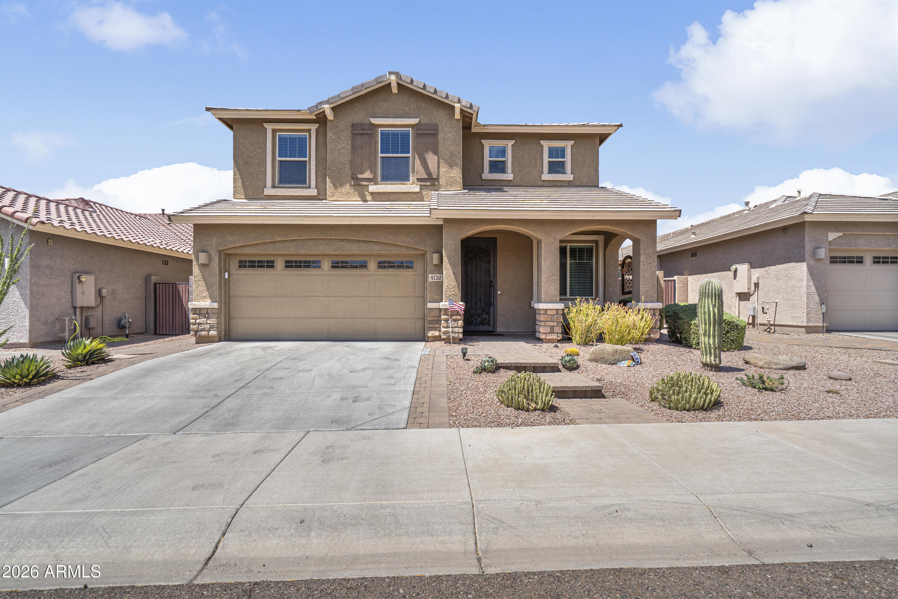 4120 East Roy Rogers Road Cave Creek, AZ 85331 - Photo 2 of 35 Front with covered porch