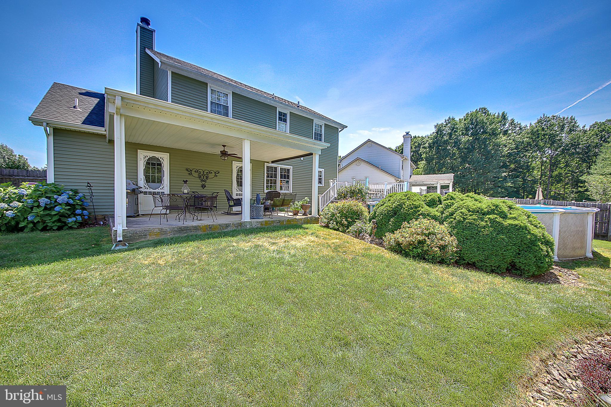 417 Stanford Road Fairless Hills, PA 19030 - Photo 44 of 52 Rear Yard with Covered Patio