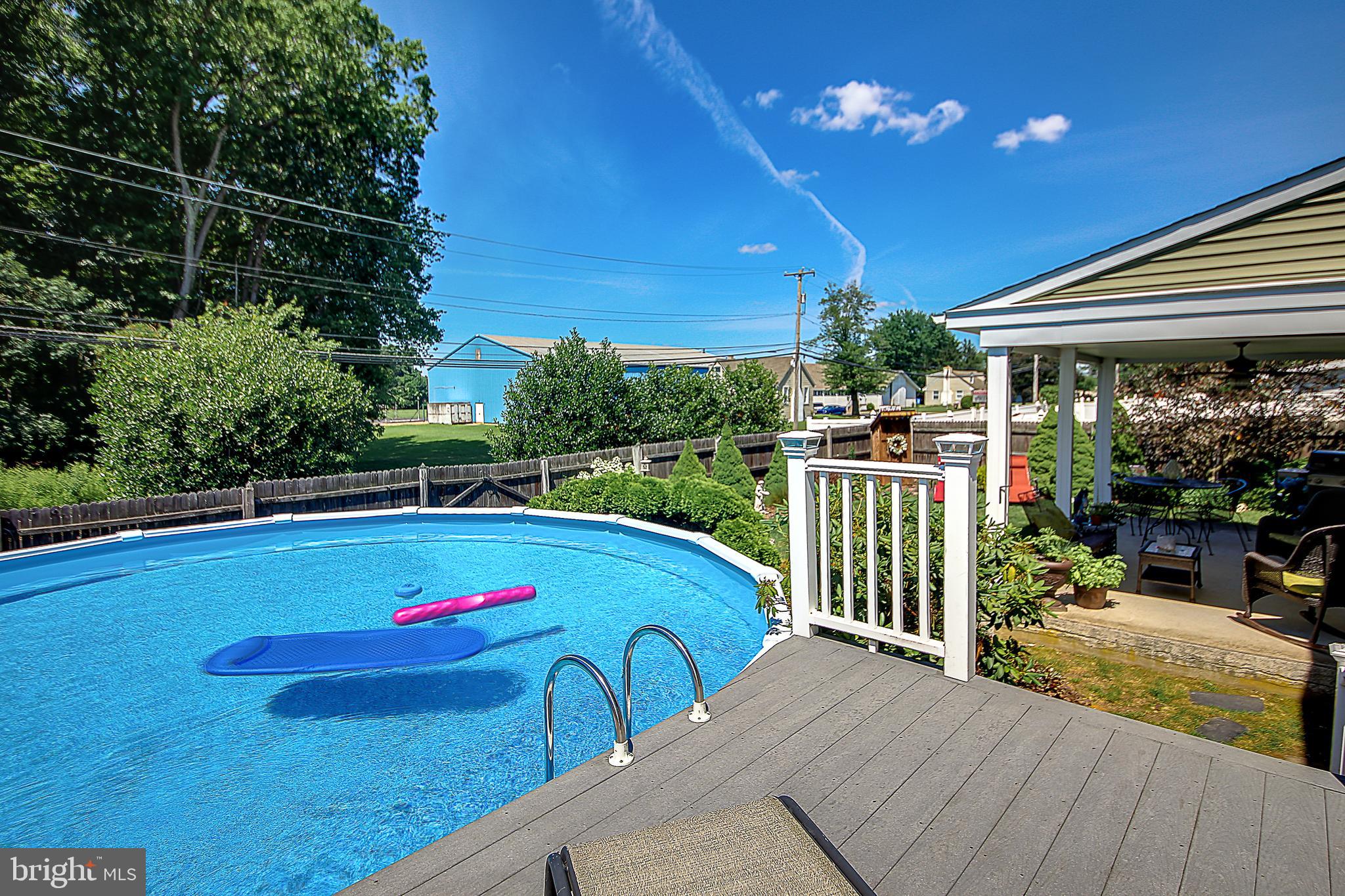 417 Stanford Road Fairless Hills, PA 19030 - Photo 51 of 52 Above Ground Pool and deck