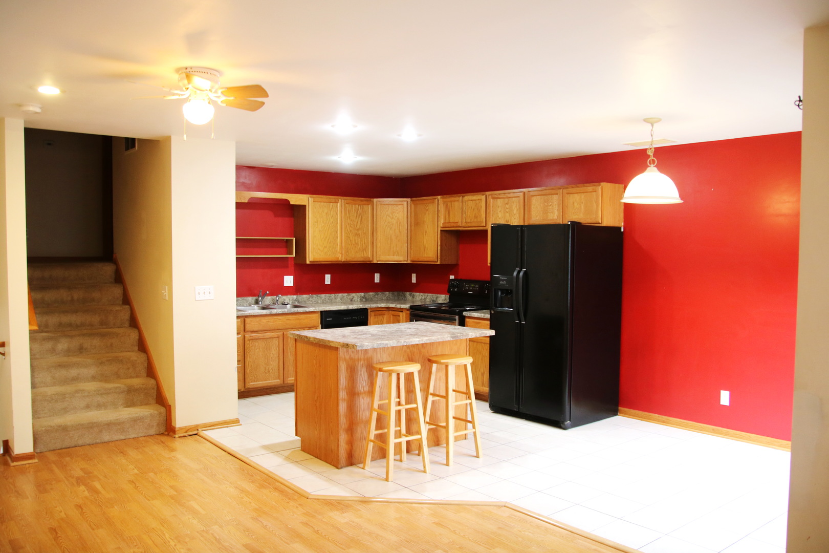 624 South Peace Road, Unit 624 Sycamore, IL 60178 - Photo 5 of 14 a kitchen with a refrigerator a stove top oven a sink and dishwasher