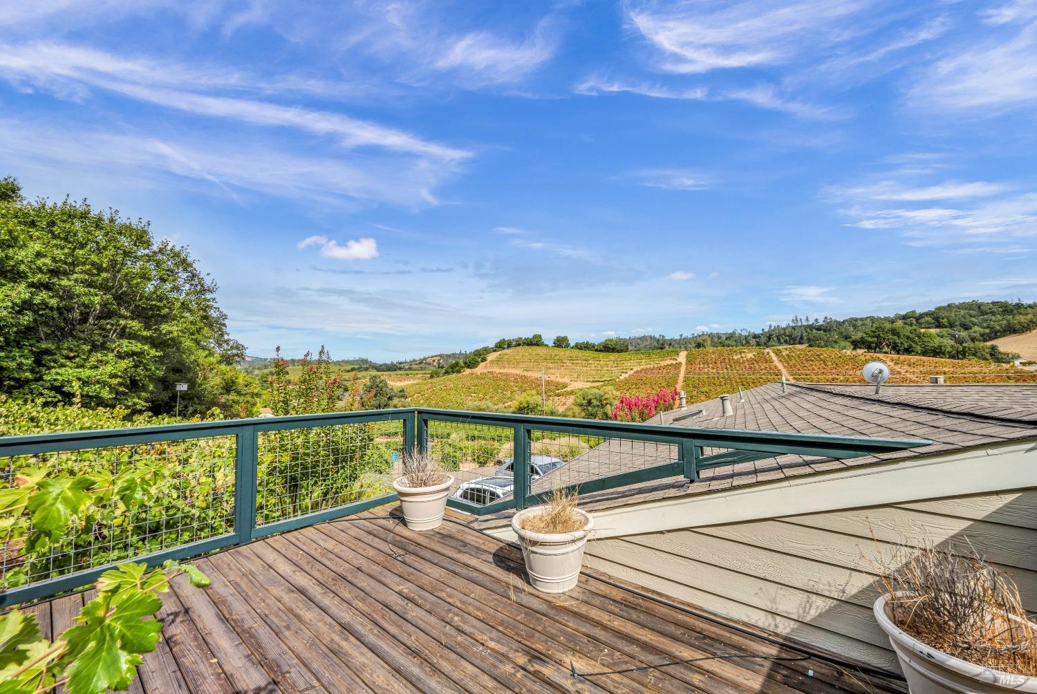 1389 Canyon Road Geyserville, CA 95441 - Photo 48 of 59 a view of ocean from a balcony