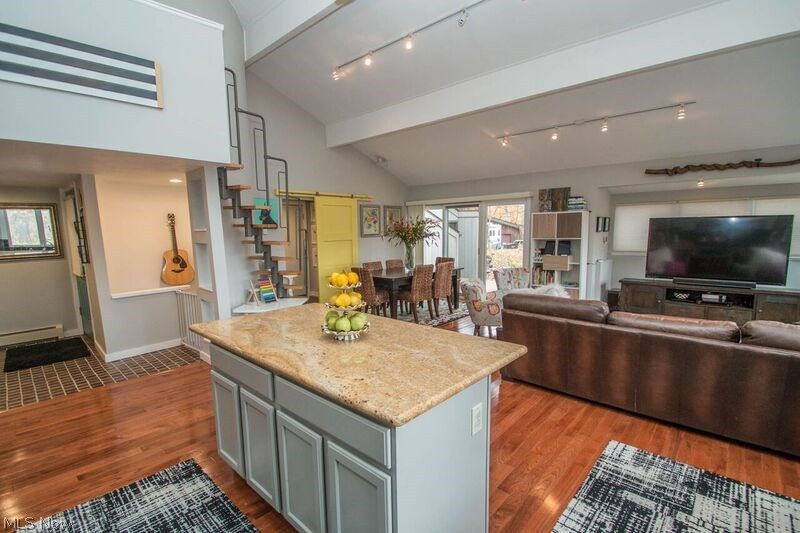 1007 Stewart Road Kent, OH 44240 - Photo 2 of 35 First floor kitchen, great room, dining area.