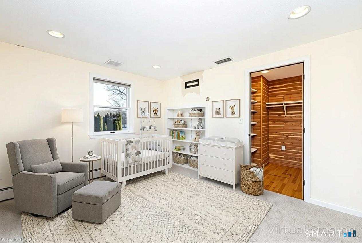 6 Chaffee Lane Farmington, CT 06085 - Photo 29 of 40 This bedroom, with easy access from the primary suite, would be a perfect nursery.