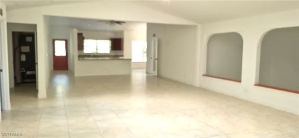 en view interior of the house and empty room