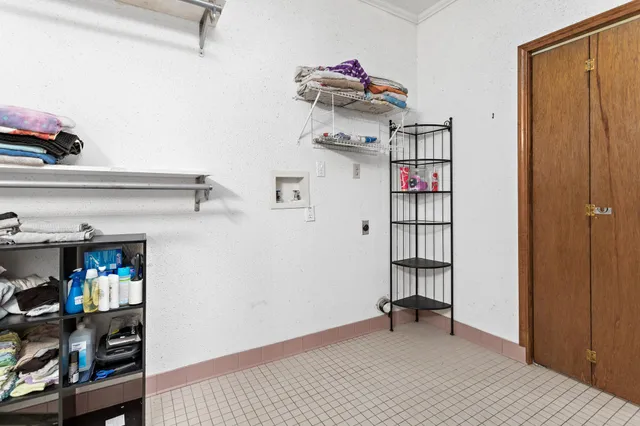 a view of storage and utility room