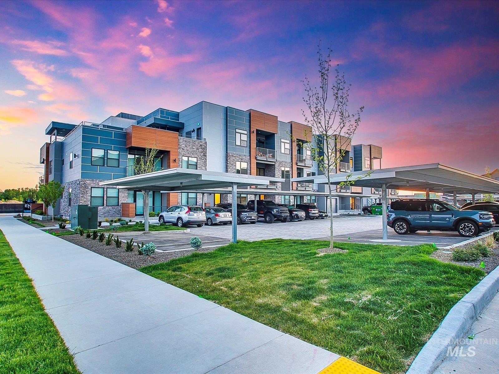 3850 East Haystack Street, Unit 302 Boise, ID 83716 - Photo 46 of 50 View of apartment building / complex with covered parking
