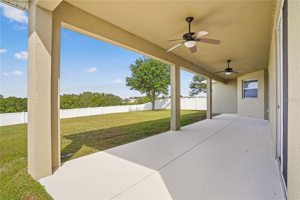 222 Blackstone Creek Road Groveland, FL 34736 - Photo 34 of 49 a view of a backyard of the house