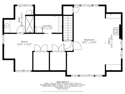 a picture of a room with a floor plan