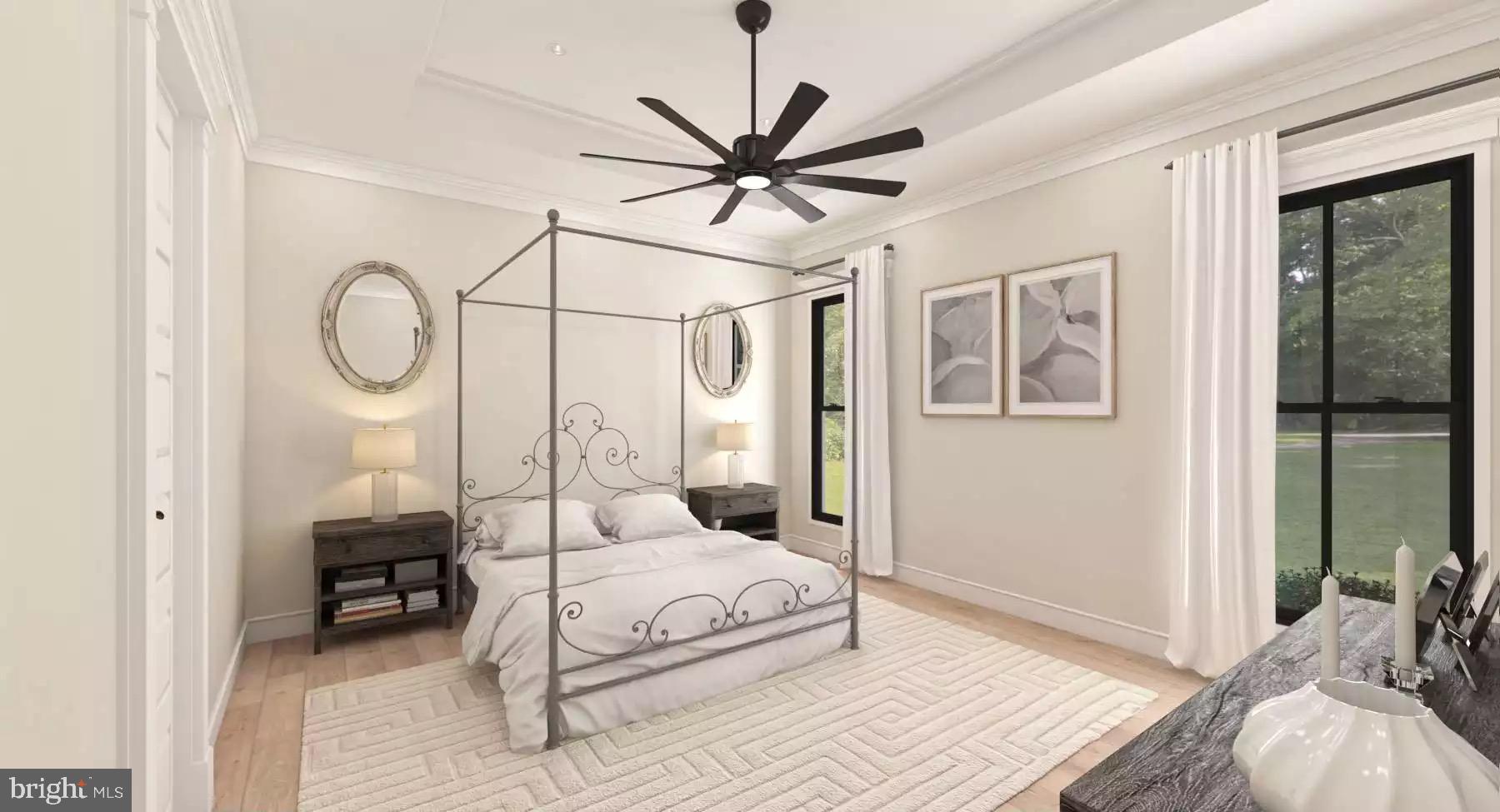 0 Old Harrisburg Road York Springs, PA 17372 - Photo 18 of 49 a bedroom with a bed a mirror and a window