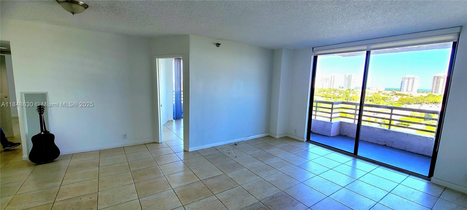 3300 Northeast 191st Street, Unit 1207 Aventura, FL 33180 - Photo 7 of 33 a view of an empty room with a birdcage and a window