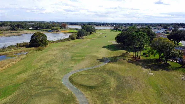 a view of a lake with outdoor space