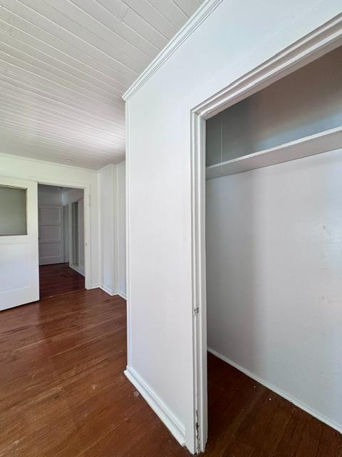 240 Pleasant Street Colfax, CA 95713 - Photo 13 of 26 a view of an empty room with wooden floor and closet
