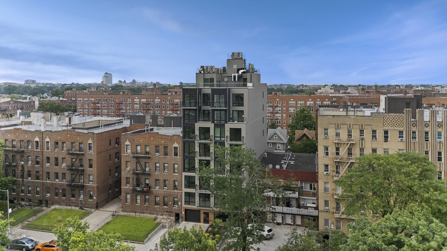 379 Ocean Parkway, Unit 2B Brooklyn, NY 11218 - Photo 17 of 24 a view of a city with tall buildings