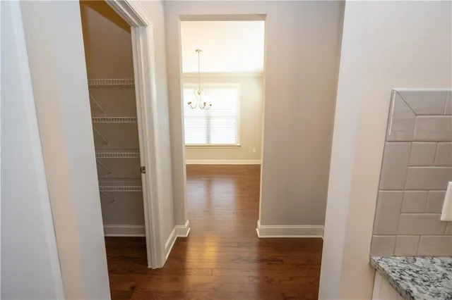 a view of empty room