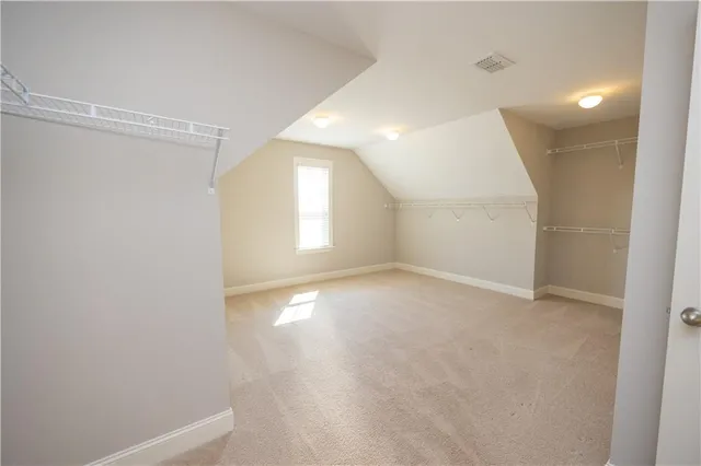 a view of a room with an empty space