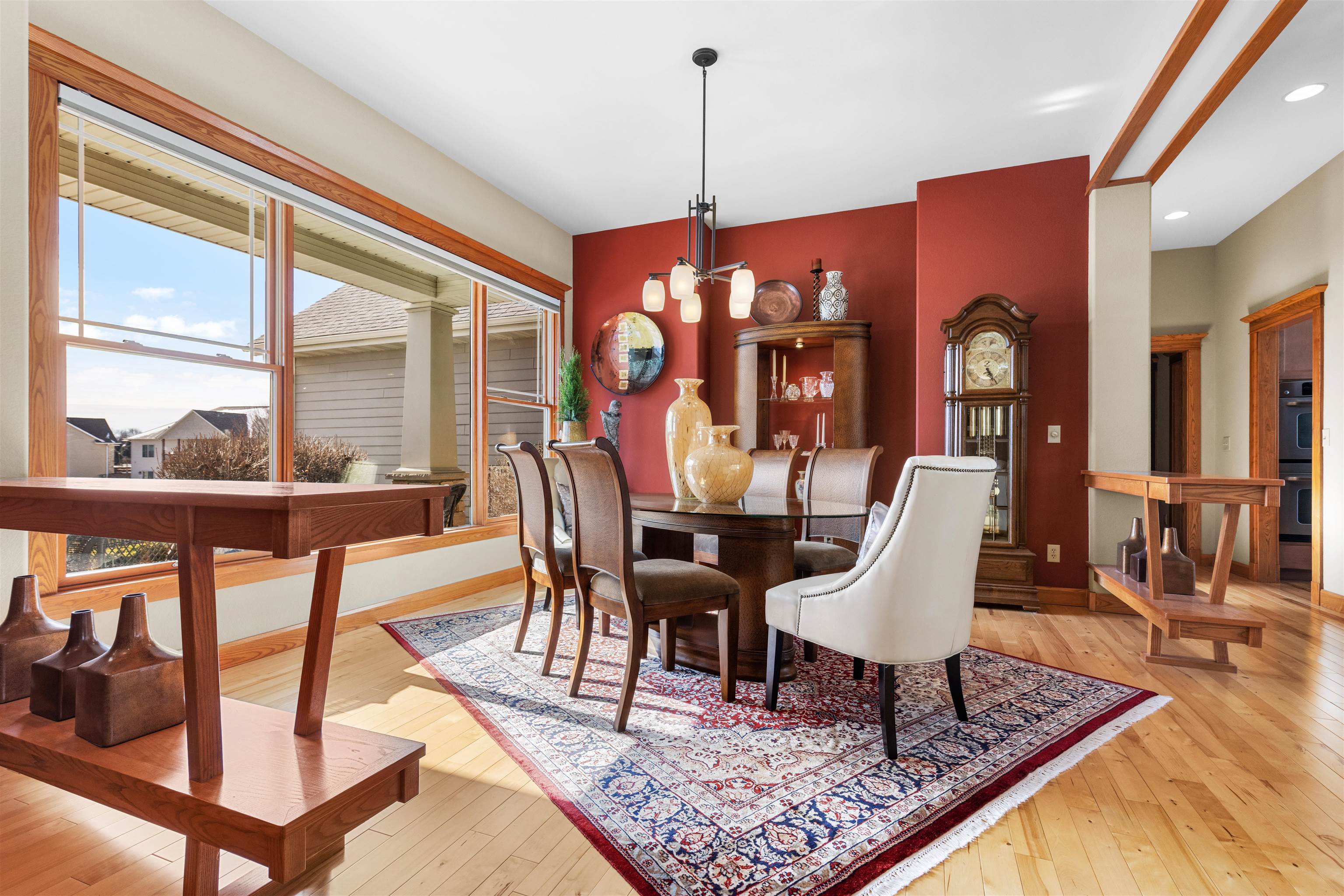 978 Weatherfield Way Belvidere, IL 61008 - Photo 6 of 41 a view of a dining room with furniture window and wooden floor