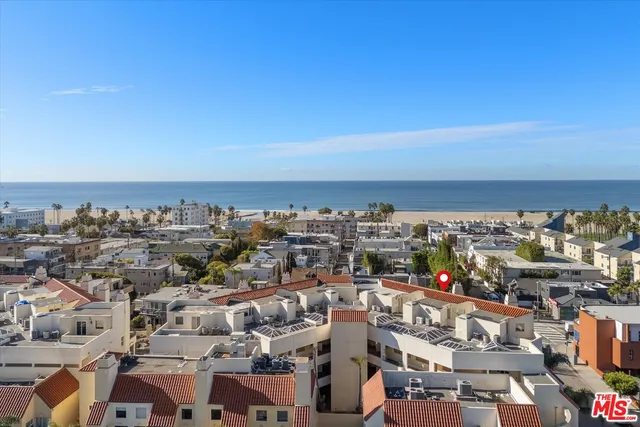 an aerial view of a city