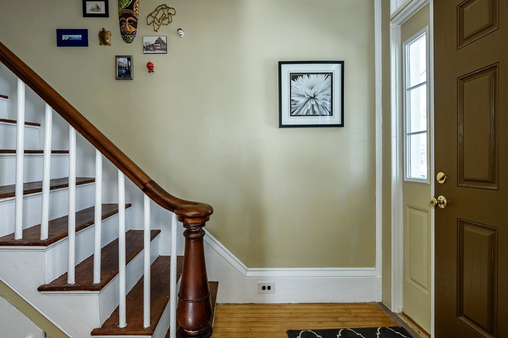 68 Maple Street Boston, MA 02132 - Photo 3 of 19 a view of hallway with stairs