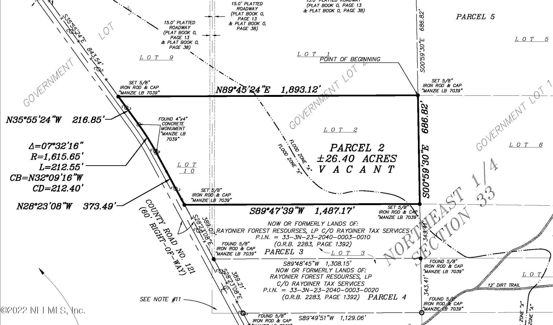 Lot 2 County Road 121 Hilliard, FL 32046 - Photo 17 of 17 Survey- Parcel (2)
