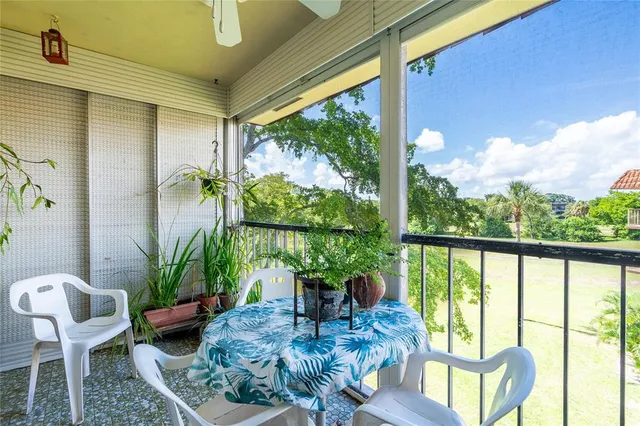 a outdoor living space with furniture