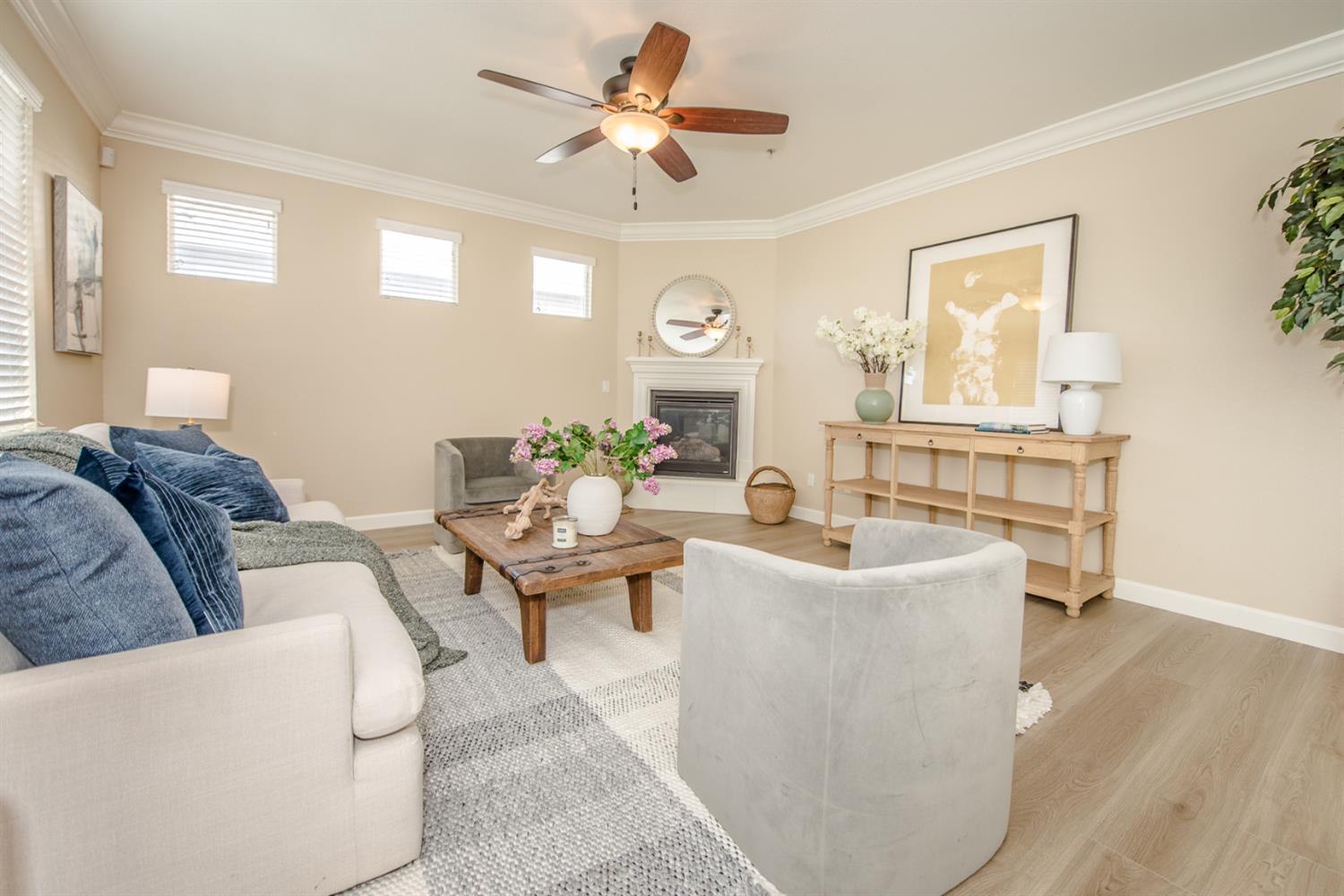 1701 Sandypoint Road West Sacramento, CA 95691 - Photo 16 of 41 a living room with furniture a chandelier and a window