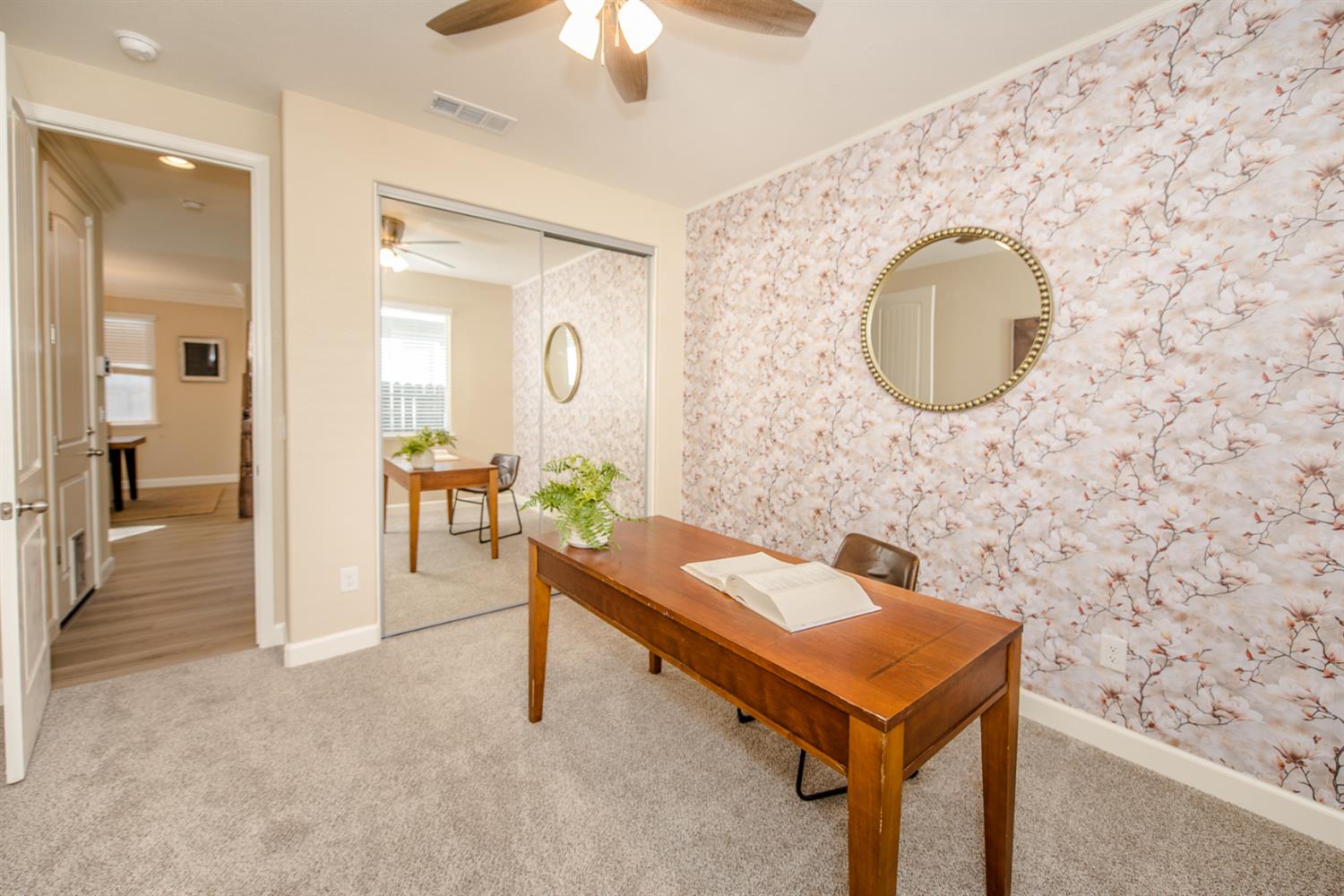 1701 Sandypoint Road West Sacramento, CA 95691 - Photo 19 of 41 a bathroom with a sink a mirror and a shower