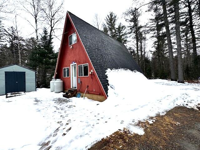 1025 Spring Farm Road Kingfield, ME 04947 - Photo 3 of 10 Winter exterior