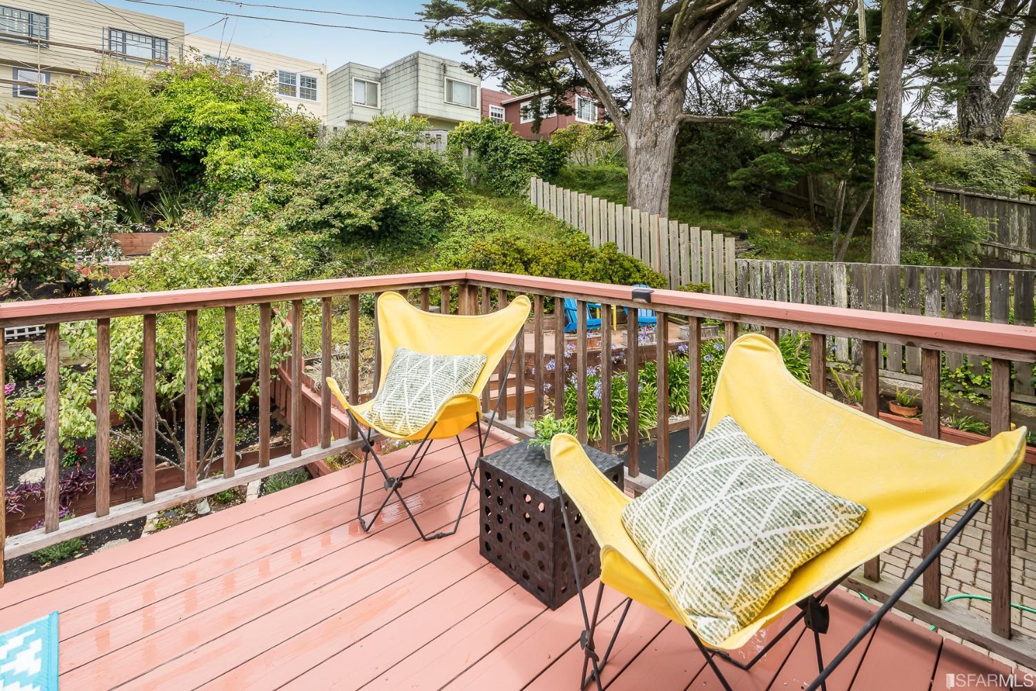 Molimo Drive San Francisco, CA 94127 - Photo 26 of 53 a view of a balcony with chairs