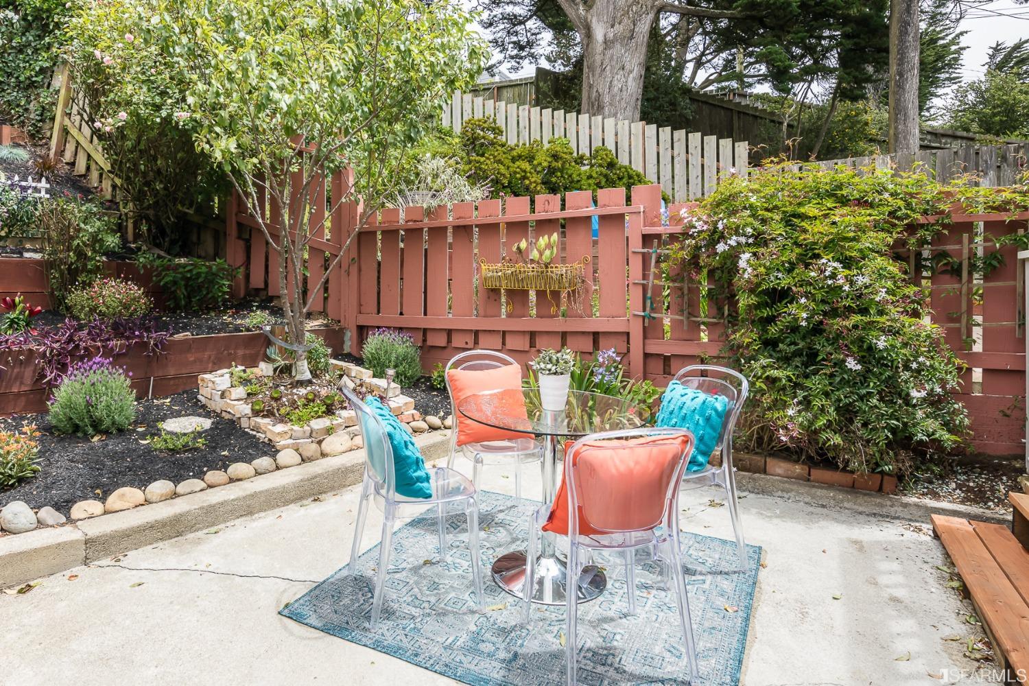 Molimo Drive San Francisco, CA 94127 - Photo 37 of 53 a view of a chairs and table in backyard