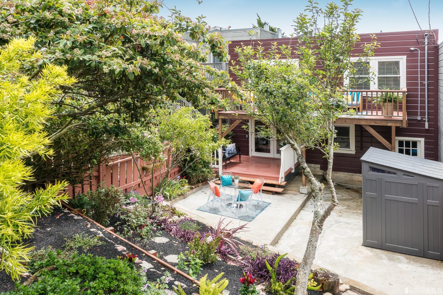 Molimo Drive San Francisco, CA 94127 - Photo 42 of 53 a view of a patio with table and chairs and potted plants