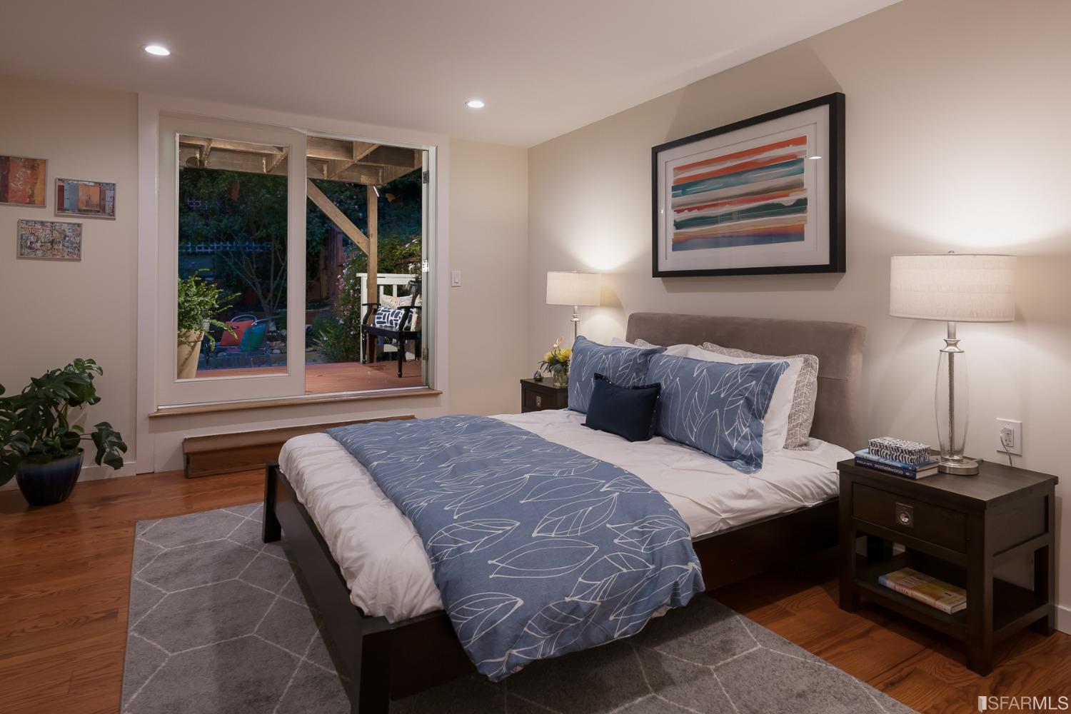 Molimo Drive San Francisco, CA 94127 - Photo 49 of 53 a bedroom with a bed and a potted plant