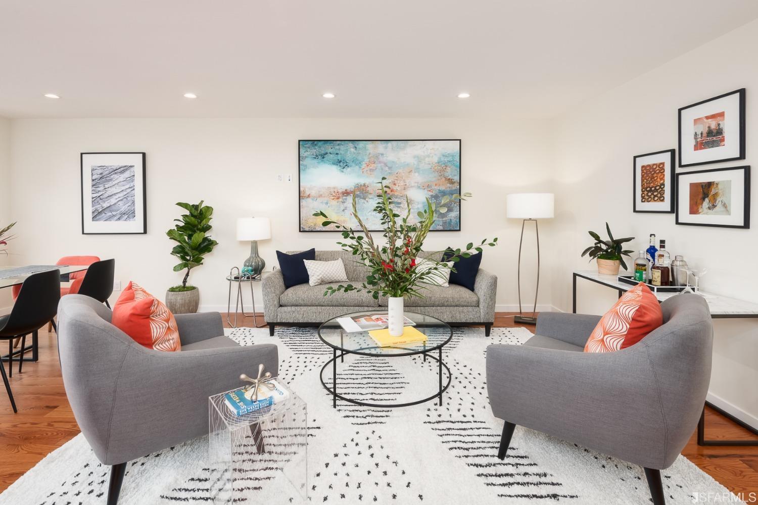 Molimo Drive San Francisco, CA 94127 - Photo 9 of 53 a living room with furniture and a potted plant