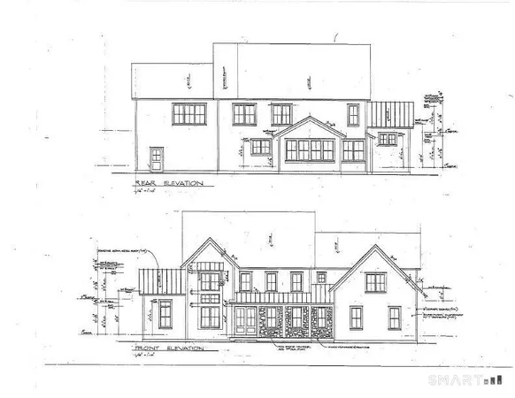 a black and white photo of a black and white building