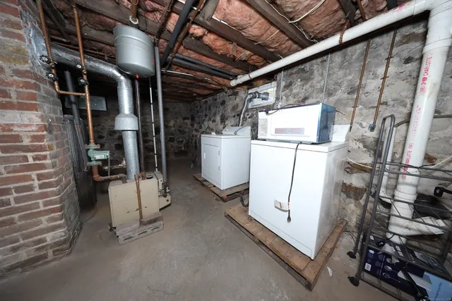 a view of storage and utility room