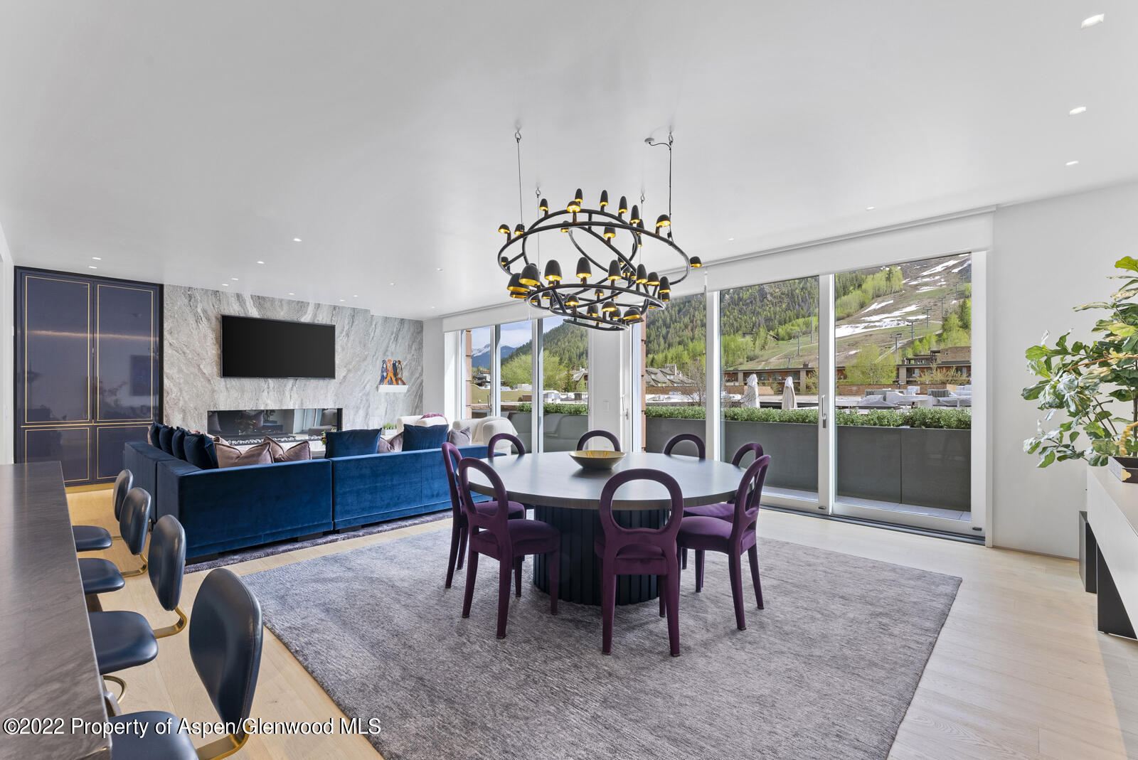 508 East Cooper Avenue, Unit 201 Aspen, CO 81611 - Photo 10 of 54 a view of a dining room with furniture window and wooden floor