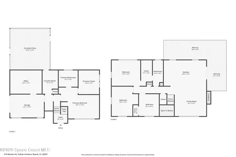 $749,900 | 279 Marion Street, Indian Harbour Beach, FL 32937