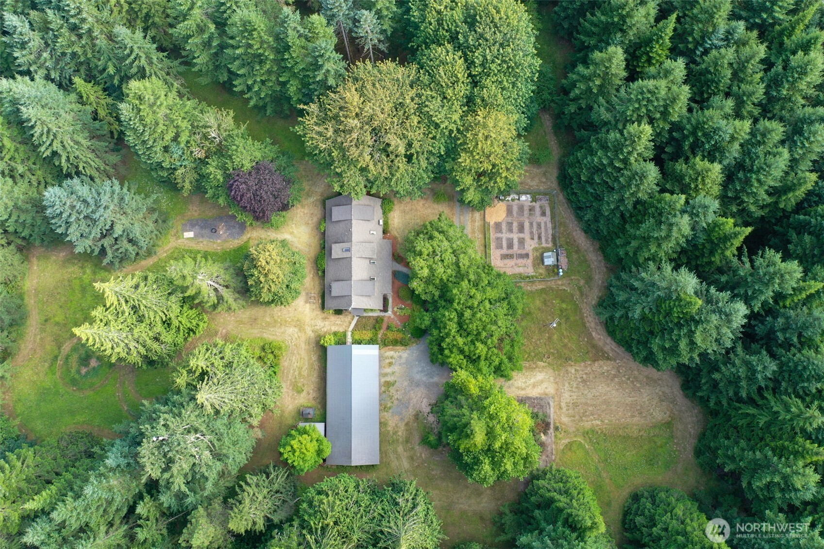 8815 Prather Road Southwest Centralia, WA 98531 - Photo 34 of 40 an aerial view of a house with a yard