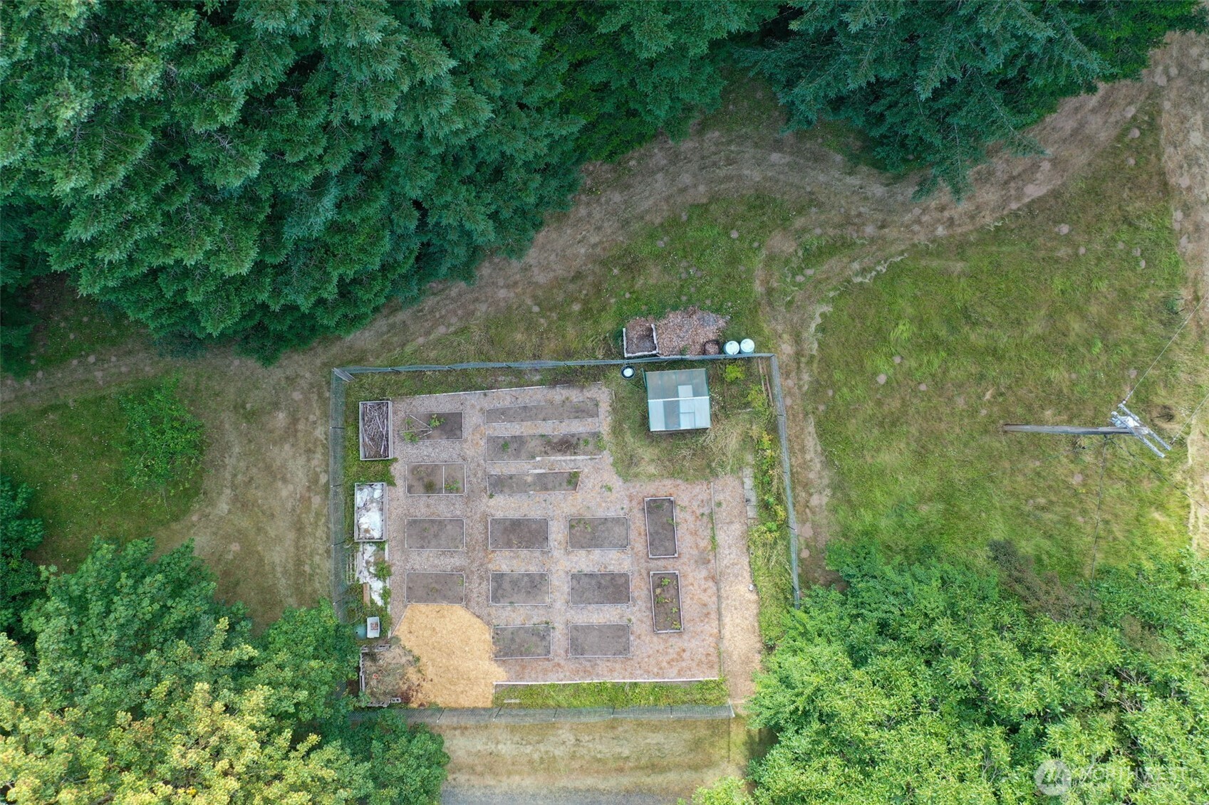 8815 Prather Road Southwest Centralia, WA 98531 - Photo 36 of 40 a aerial view of a house with a yard