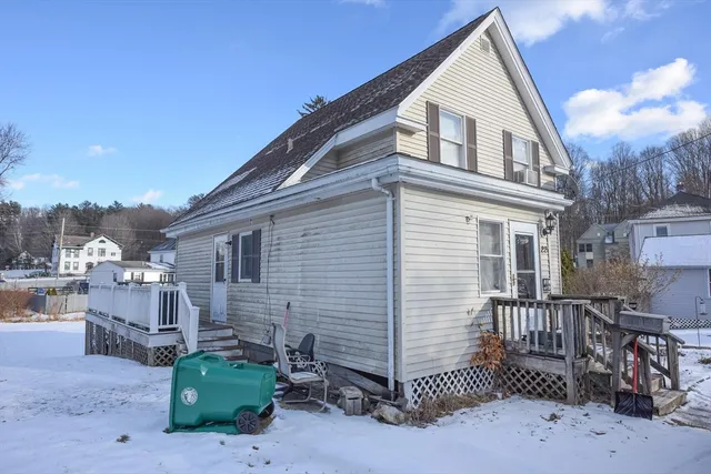 a view of a house with a patio