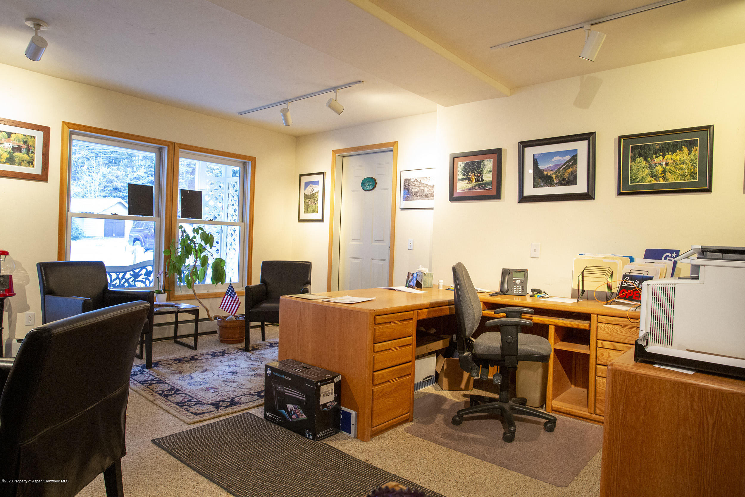 385 Redstone Boulevard Redstone, CO 81623 - Photo 27 of 36 a view of a workspace with furniture and a window