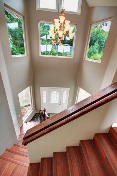 729 Alae Road Kula, HI 96790 - Photo 17 of 30 a view of a hallway with furniture and a window