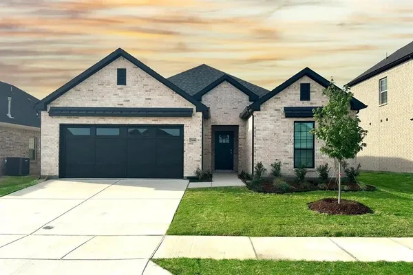 a house view with a garden space