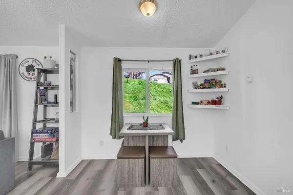 a room with toys and a window